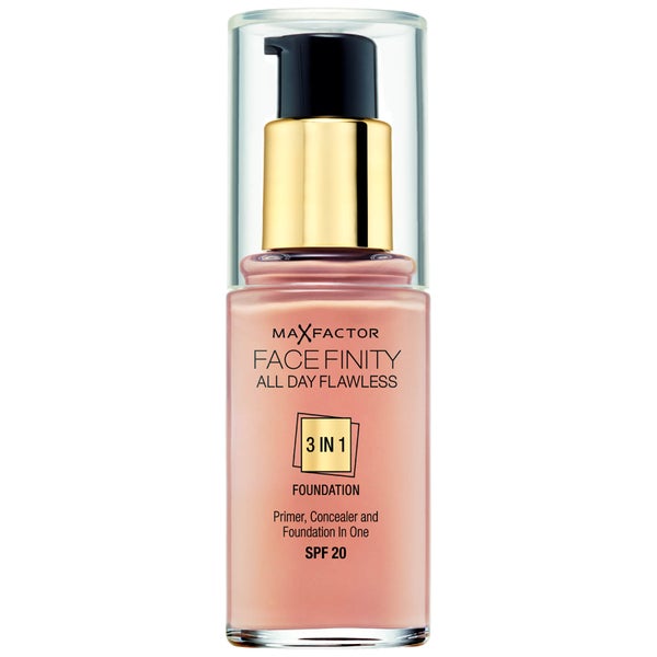 Max Factor Facefinity 3 in 1 All Day Flawless Foundation - 80 Bronze(맥스 팩터 페이스피니티 3 인 1 올 데이 플로리스 파운데이션 - 80 브론즈)