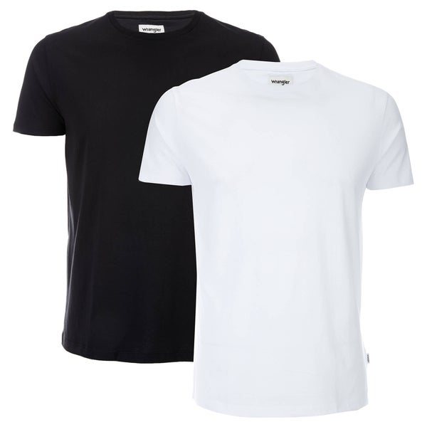Wrangler Men's 2 Pack T-Shirt - Black