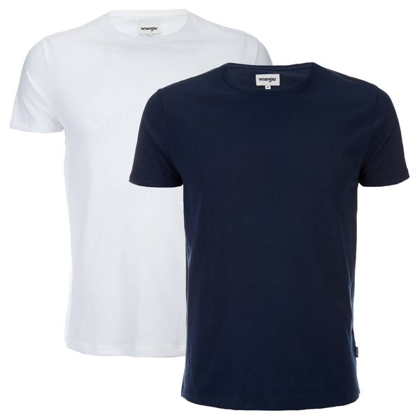Wrangler Men's 2 Pack T-Shirt - Navy