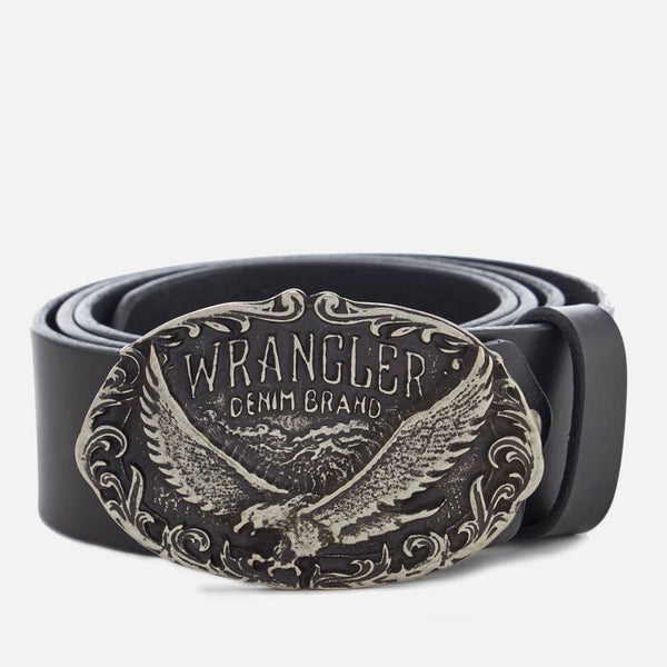 Wranglers Men's CTF Eagle Belt - Black