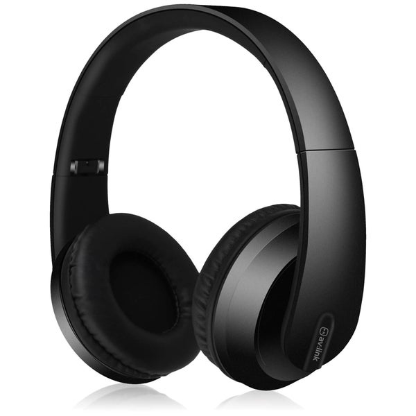AV: Link Satin Finish Bluetooth 4.2 Headphones with Hard-Shell Case - Black