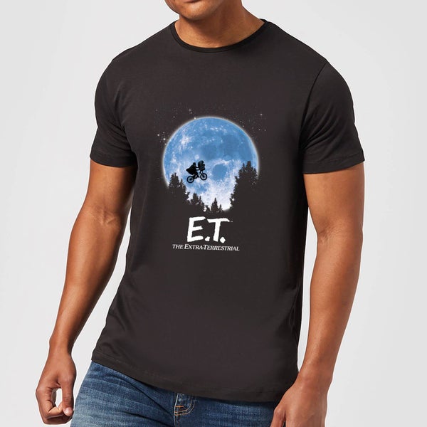 E.T. Maan Silhouet T-shirt - Zwart