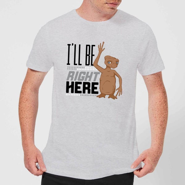 T-Shirt Homme E.T. l'extra-terrestre - Je Suis Toujours Là - Gris