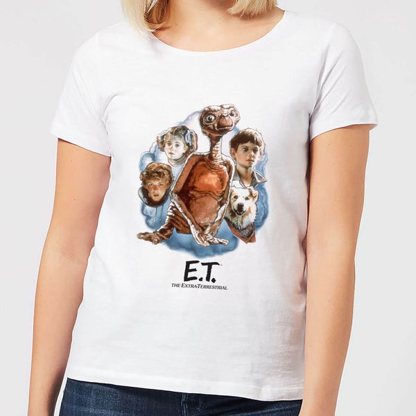 ET Painted Portrait Women's T-Shirt - White