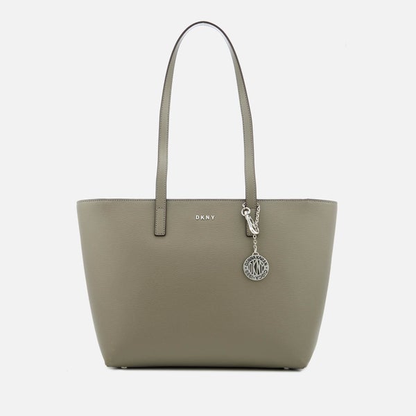 DKNY Women's Bryant Medium Sutton Textured Leather Tote Bag - Soft Clay