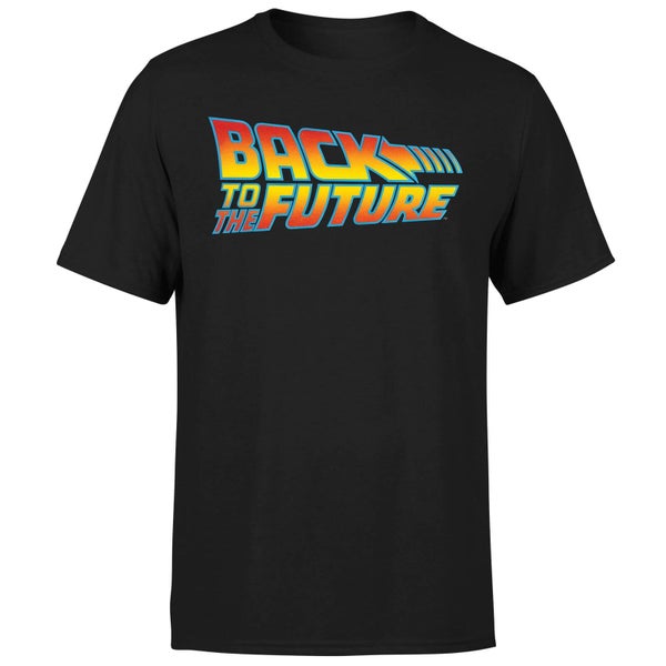 Back to the Future Classic Logo T-shirt - Zwart