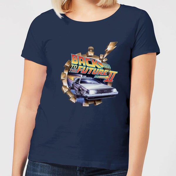 Back to the Future Clockwork Dames T-shirt - Navy