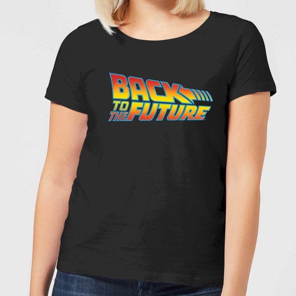 Camiseta Regreso al futuro Logo Clásico - Mujer - Negro