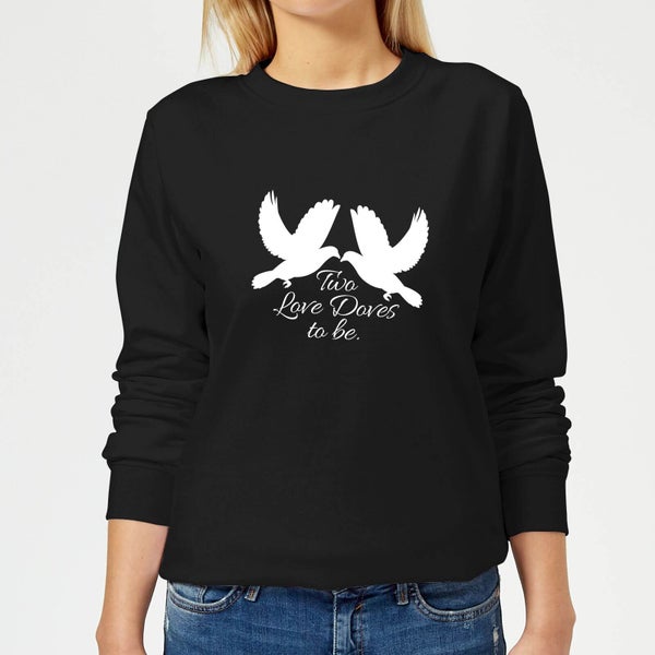 Two Love Doves Women's Sweatshirt - Black
