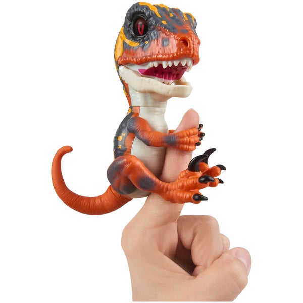 Fingerlings Dinosaure Velociraptor Interactif - Orange