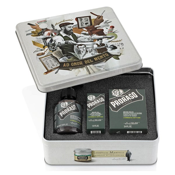 Proraso Beard Care Tin - Cypress and Vetyver (Worth $50)
