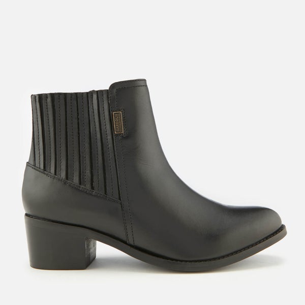 Barbour International Women's Compton Leather Heeled Chelsea Boots - Black