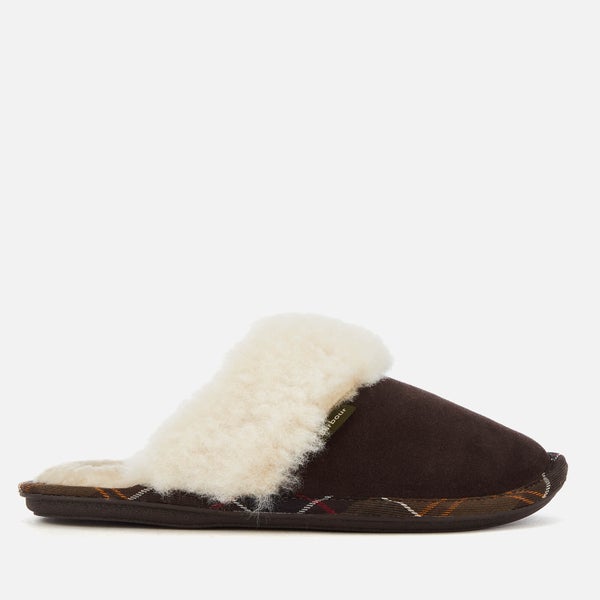 Barbour Women's Lydia Suede Mule Slippers - Brown