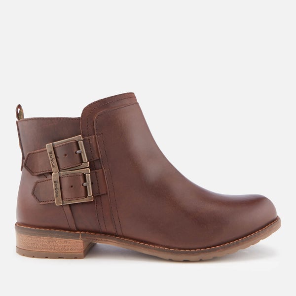 Barbour Women's Sarah Leather Low Buckle Boots - Wine