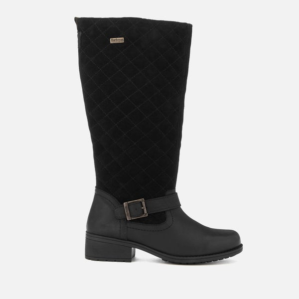Barbour Women's Sorrento Water Resistant Tall Quilted Boots - Black