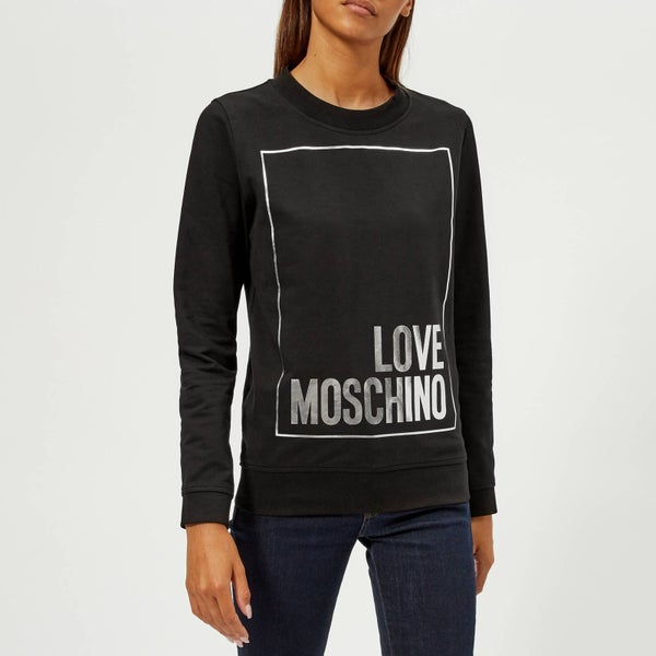Love Moschino Women's Logo Sweatshirt - Black