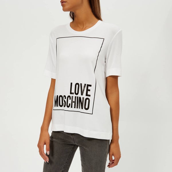 Love Moschino Women's Logo T-Shirt - White