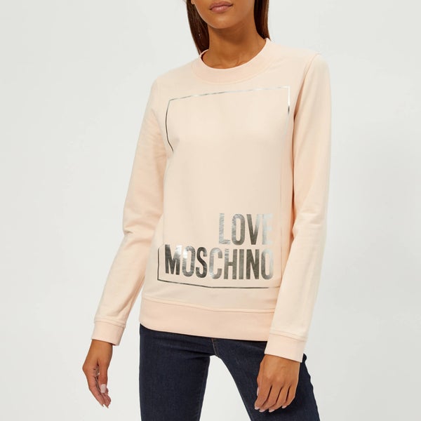 Love Moschino Women's Logo Sweatshirt - Pink