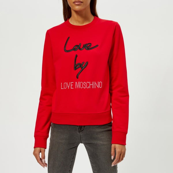 Love Moschino Women's Love By Sweatshirt - Red