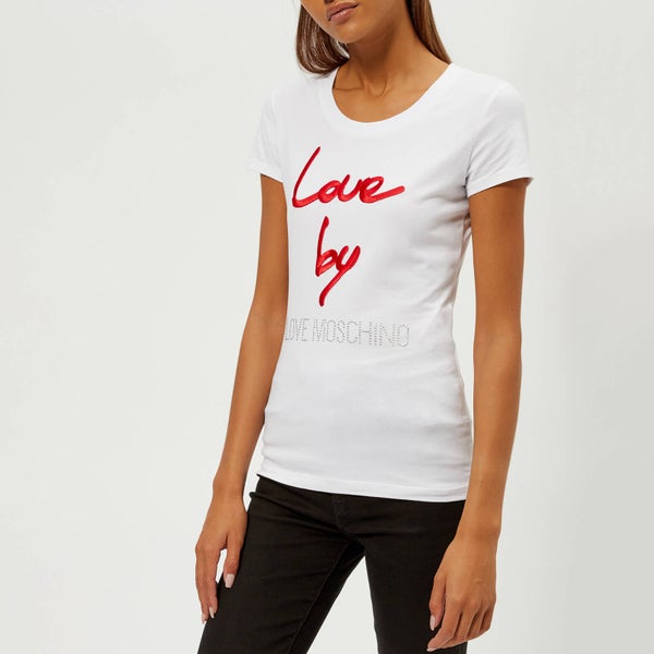 Love Moschino Women's Love By T-Shirt - White