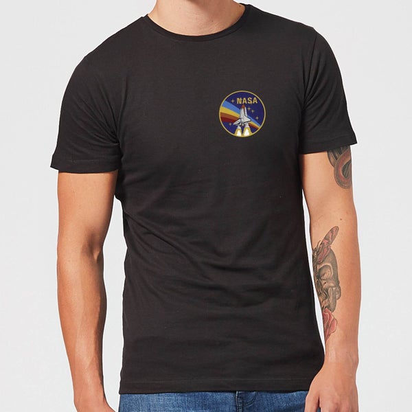 Camiseta NASA Transbordador Arcoíris - Hombre - Negro