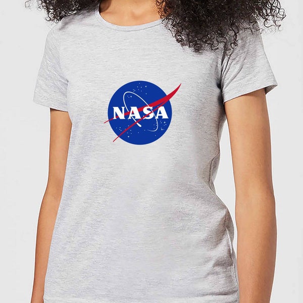 Camiseta NASA Logo - Mujer - Gris
