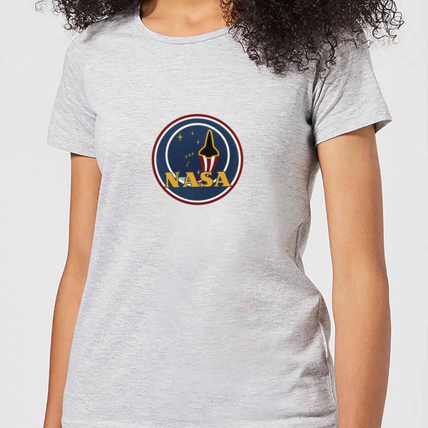 Camiseta NASA Parche - Mujer - Gris