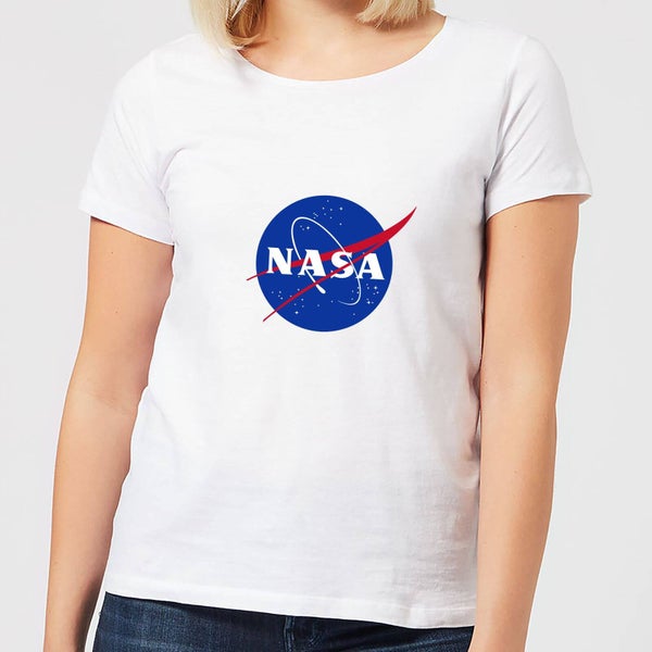 T-Shirt Femme NASA Logo Insignia - Blanc