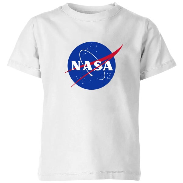 NASA Logo Insignia Kids' T-Shirt - White