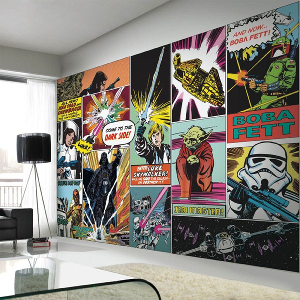 Star Wars Retro Comic Pop Art Wall Mural