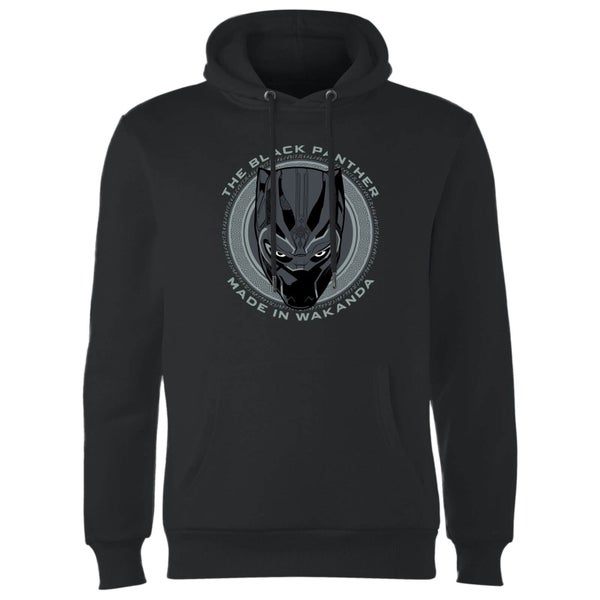 Sweat à Capuche Homme Made In Wakanda - Black Panther - Noir