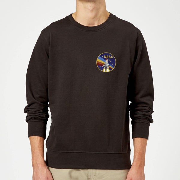 NASA Vintage Rainbow Shuttle Sweatshirt - Black