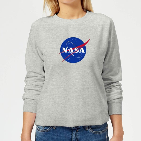 NASA Logo Insignia Damen Sweatshirt - Grau