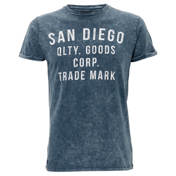 T-Shirt Homme Trademark Threadbare - Denim