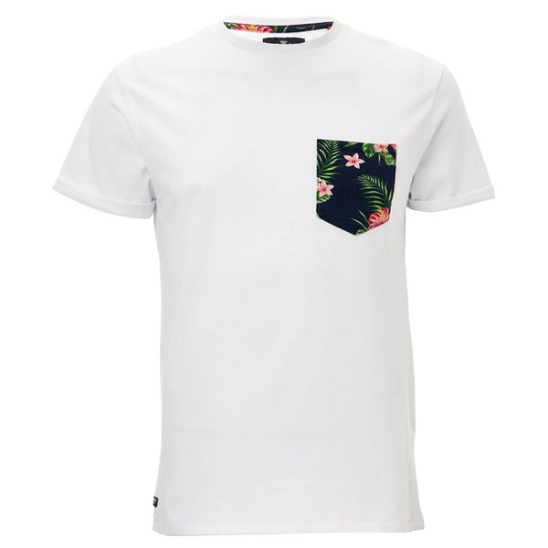 T-Shirt Homme Tiki Poche Threadbare - Blanc