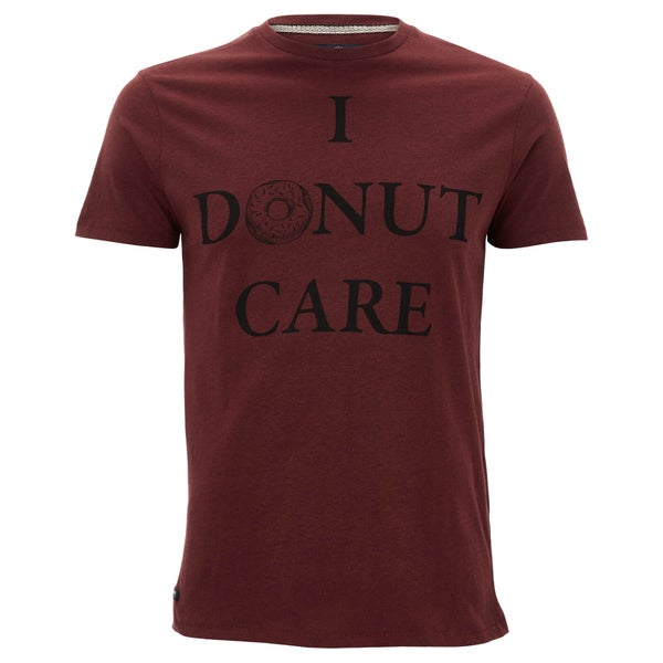 Threadbare Men's Donut Care T-Shirt - Deep Plum Marl