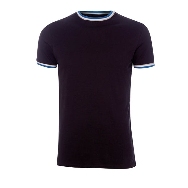 Broken Standard Men's Sacombe Tipped T-Shirt - Black