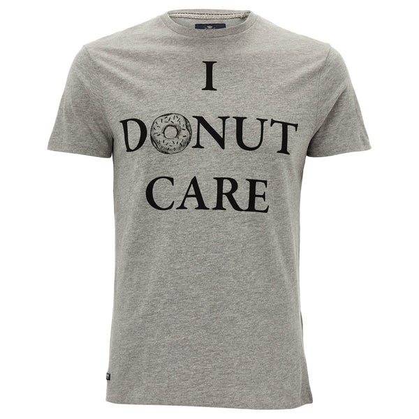 T-Shirt Homme Donut Care Threadbare - Gris Chiné