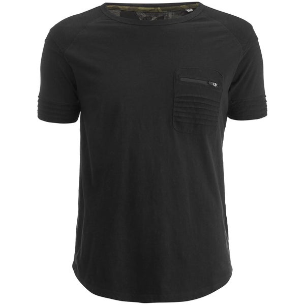 Ringspun Men's Gilera Zip Pocket T-Shirt - Black