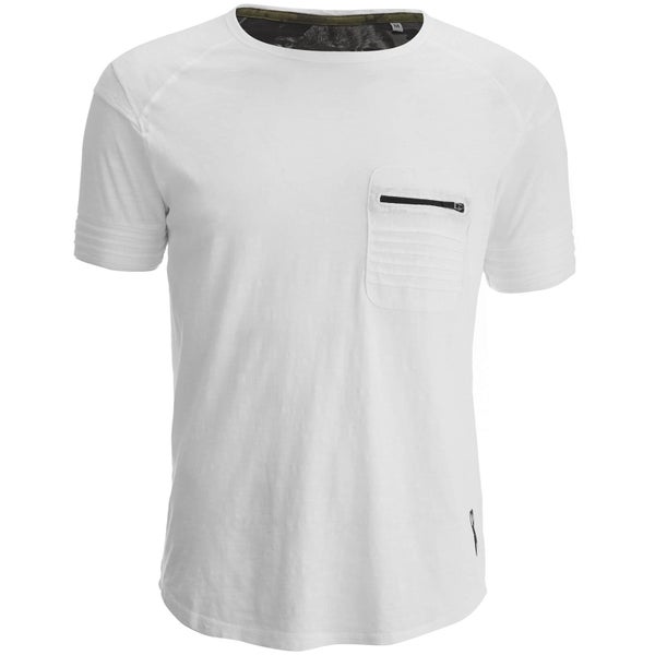 T-Shirt Homme Gilera Poche à Fermeture Éclair Ringspun - Blanc