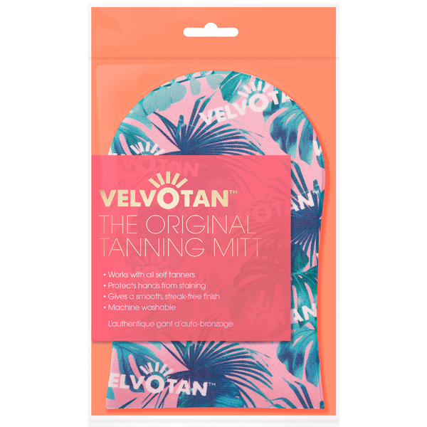 Рукавица для нанесения автозагара с тропическим принтом Velvotan Self Tan Applicator Original Body Mitt - Tropical