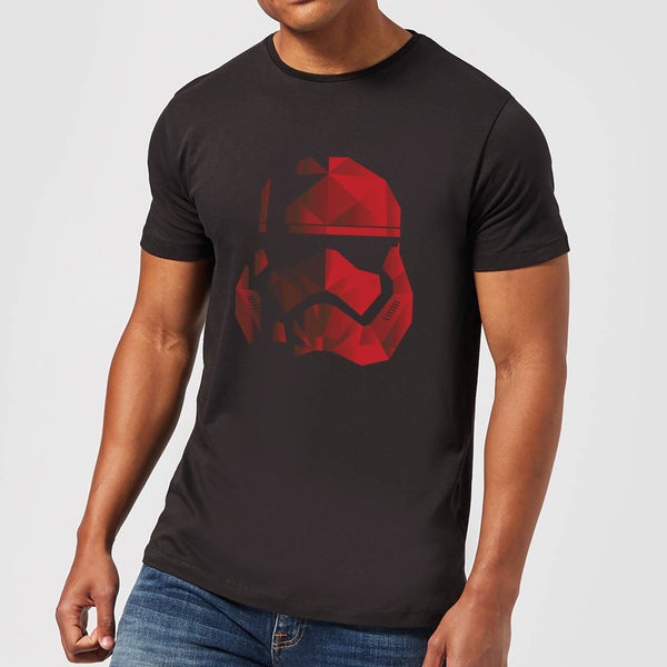 Star Wars Jedi Cubist Trooper Helmet Black T-Shirt - Black