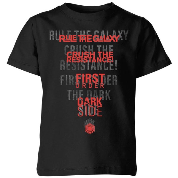 Star Wars Dark Side Echo Kinder T-shirt - Zwart
