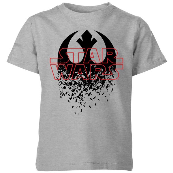 Camiseta Star Wars Emblema Fragmentado - Niño - Gris