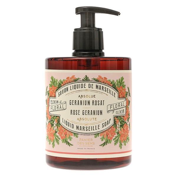 Panier des Sens The Absolutes Rose Geranium Liquid Marseille Soap -nestesaippua
