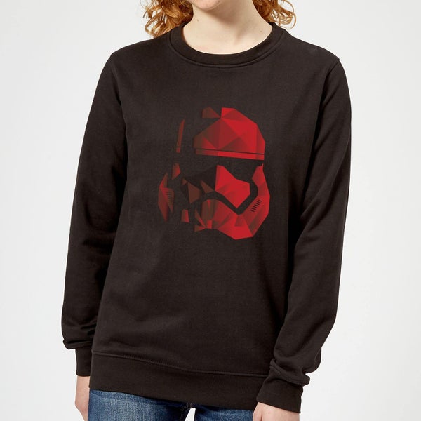 Star Wars Jedi Cubist Trooper Helmet Black Women's Sweatshirt - Black