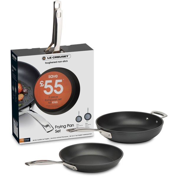 Le Creuset Toughened Non Stick Shallow Frying Pan Set