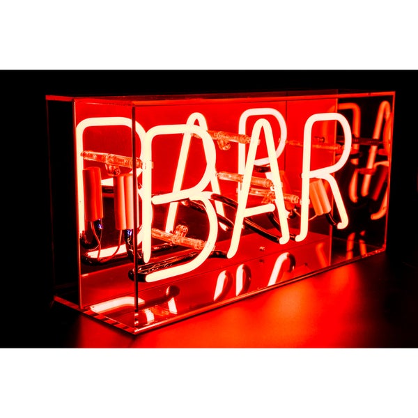 Acryl-Box Neon “BAR” - Rot