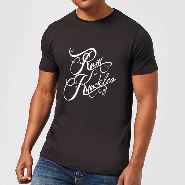 Rum Knuckles Typography T-Shirt - Black