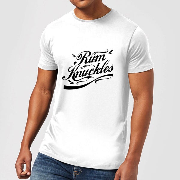 T-Shirt Homme Rum Knuckles Signature - Blanc